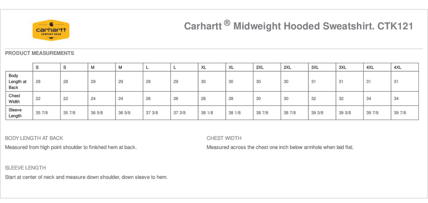 Carhartt ® Midweight Hooded Sweatshirt - CTK121
