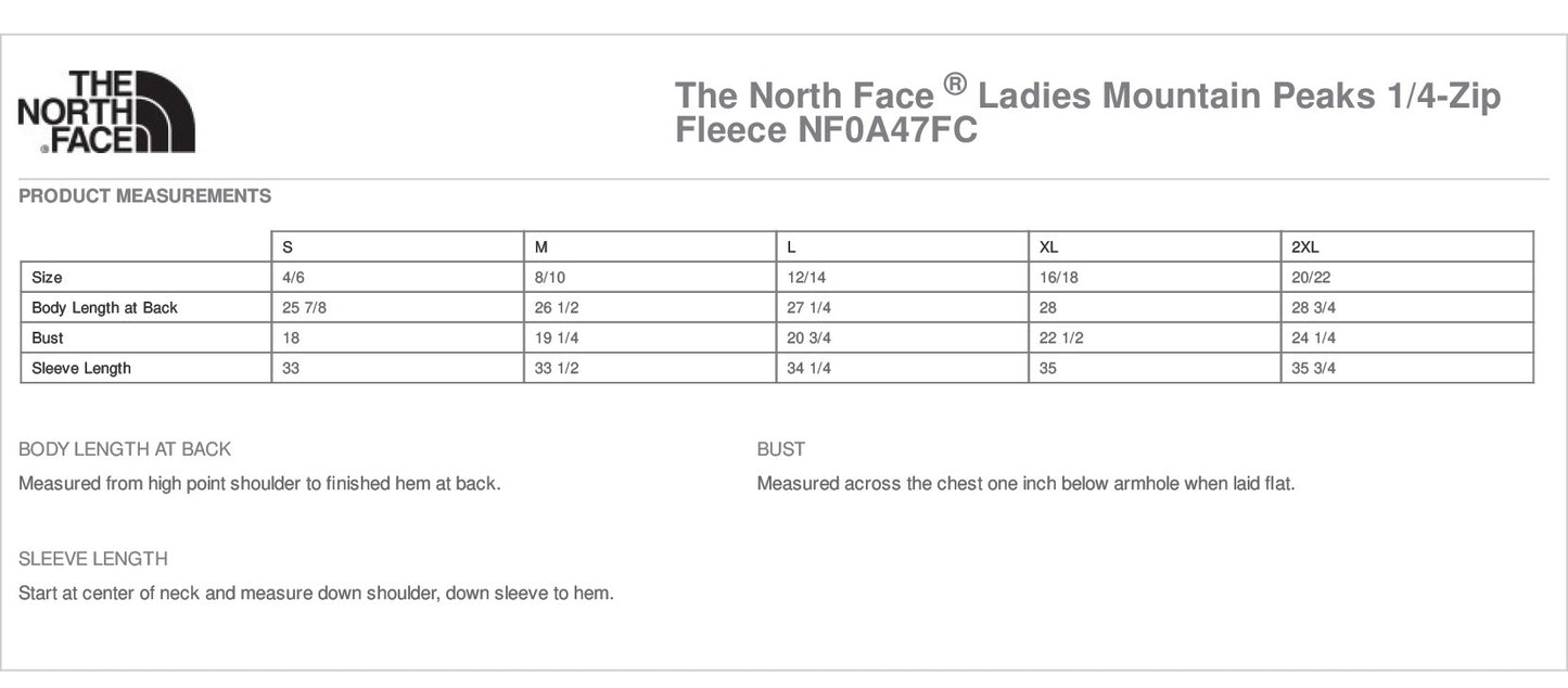 The North Face ® Ladies Mountain Peaks 1/4-Zip Fleece - NF0A47FC