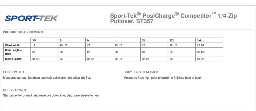 Sport-Tek® PosiCharge® Competitor™ 1/4-Zip Pullover - ST357