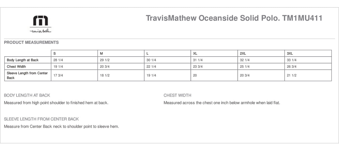 TravisMathew Oceanside Solid Polo - TM1MU411