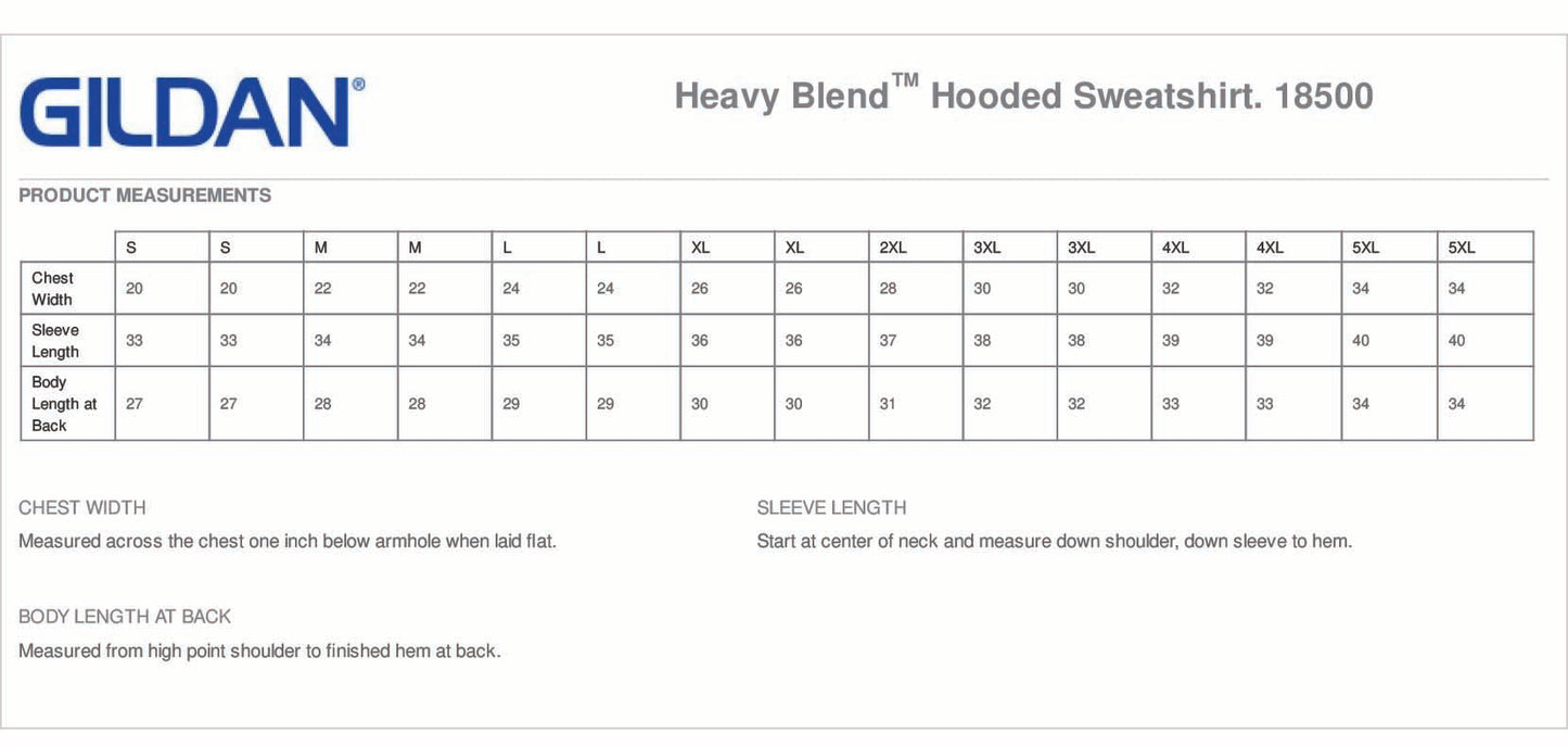 Gildan - Heavy Blend™ Hooded Sweatshirt - 18500